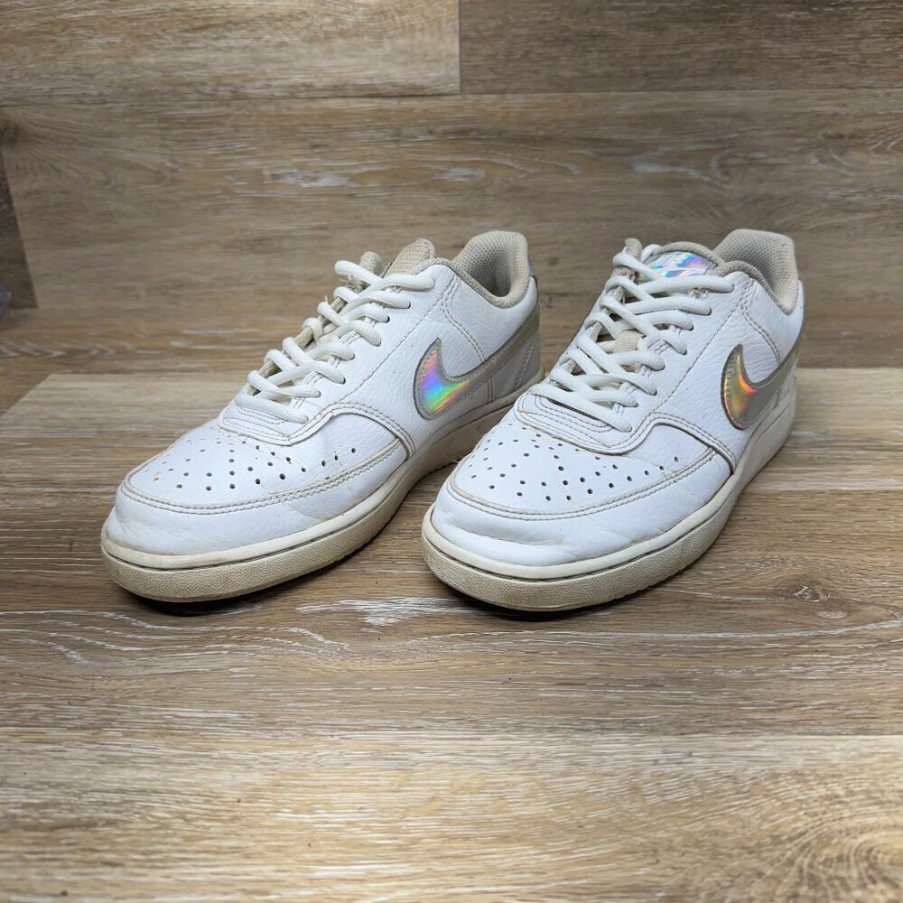 Nike Court Vision Low Next Nature White Leather Sneaker Women's Size 7